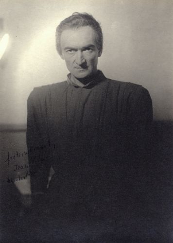Jean Vilar, den franska teatermannen. 
Vivica Bandlers arkiv, Svenska litteratursällskapet i Finland.
