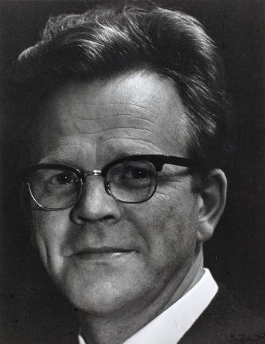 Harry Packalén, tekniikkapäällikkö ja ystävä. 1950/1960-luku.
Teaterföreningen Lillans arkiv, Svenska litteratursällskapet i Finland.